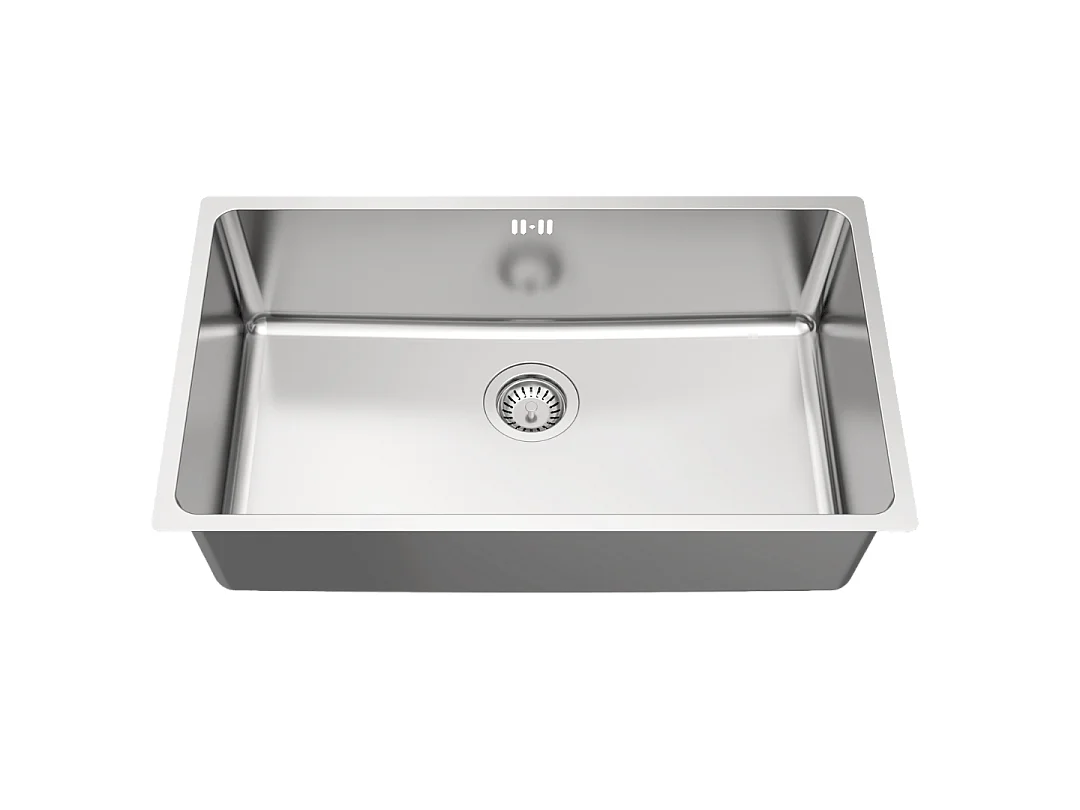 Inoxa zlewozmywak 1 duża komora 76x44 ze stali nierdzewnej - Essebagno