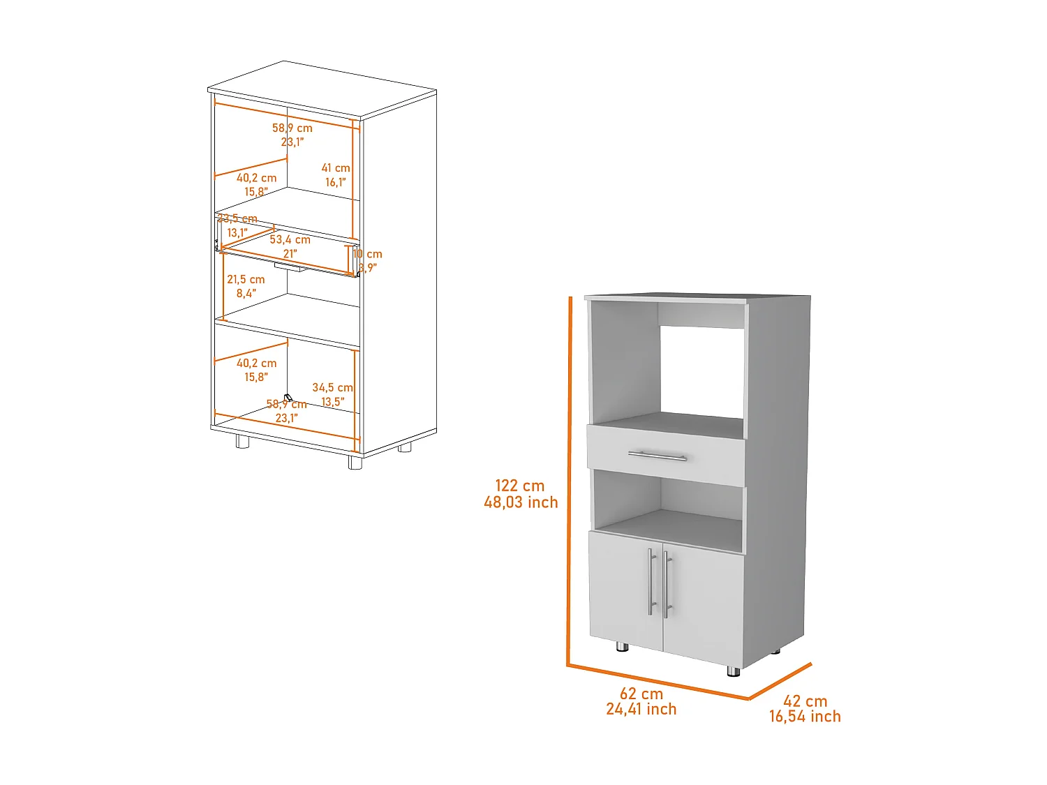 Gabinete para Microondas Worland