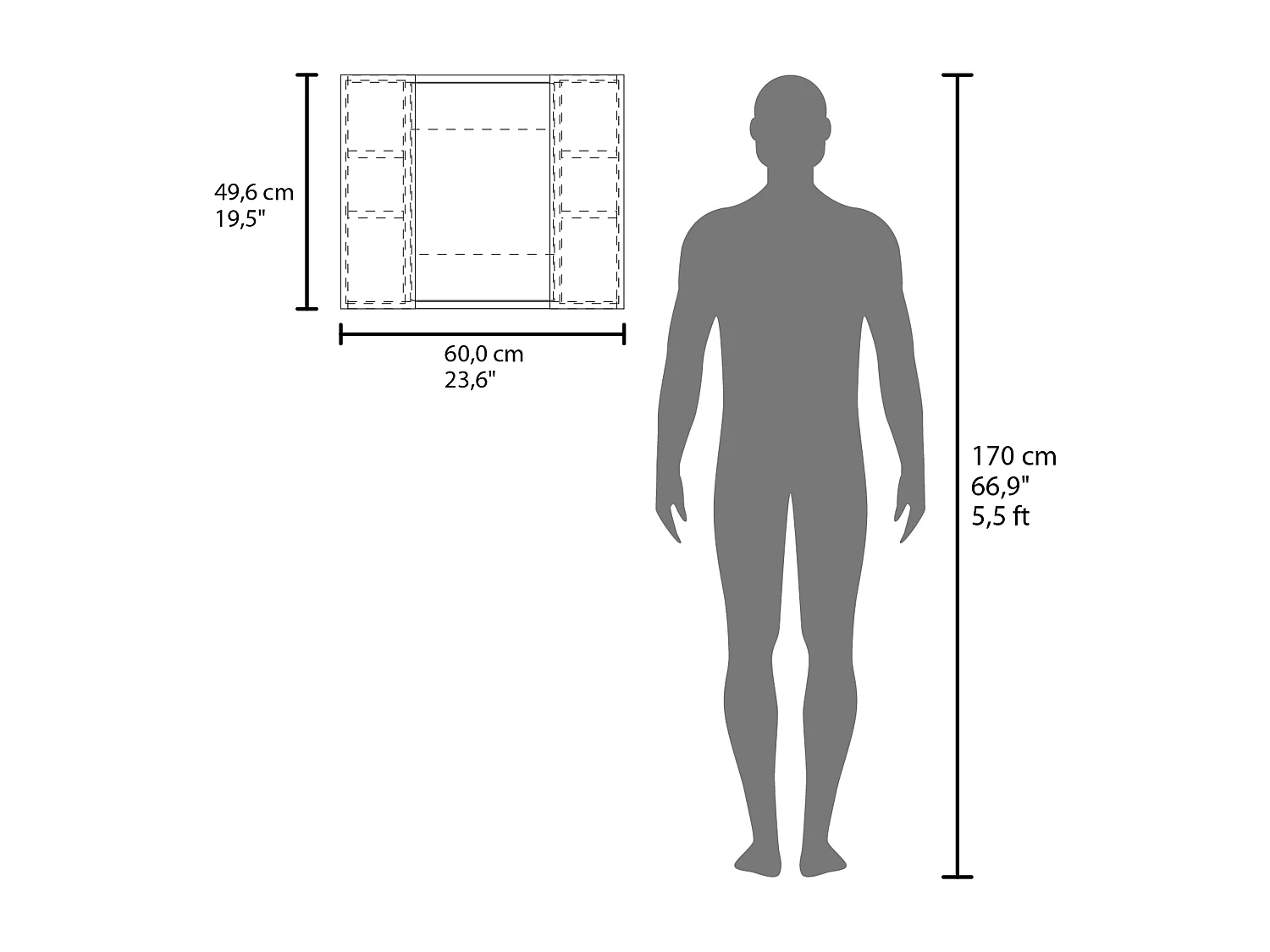 Botiquín de Baño Artemisa con Espejo