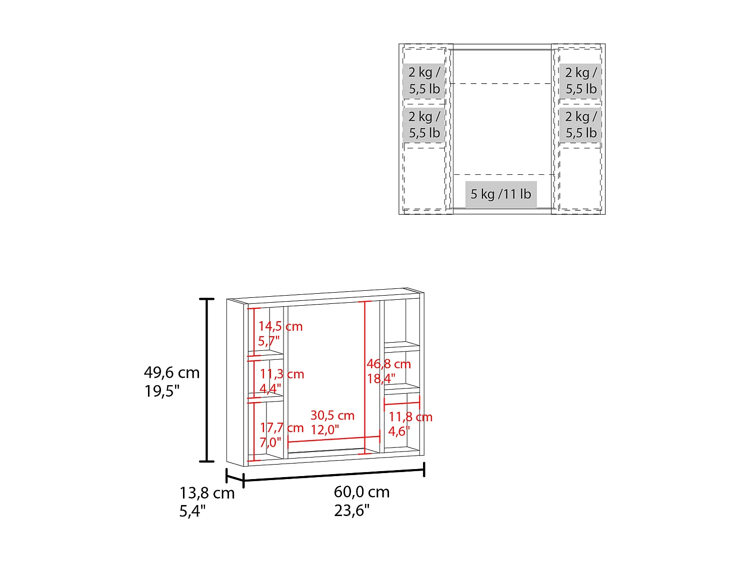 Botiquín de Baño Artemisa con Espejo