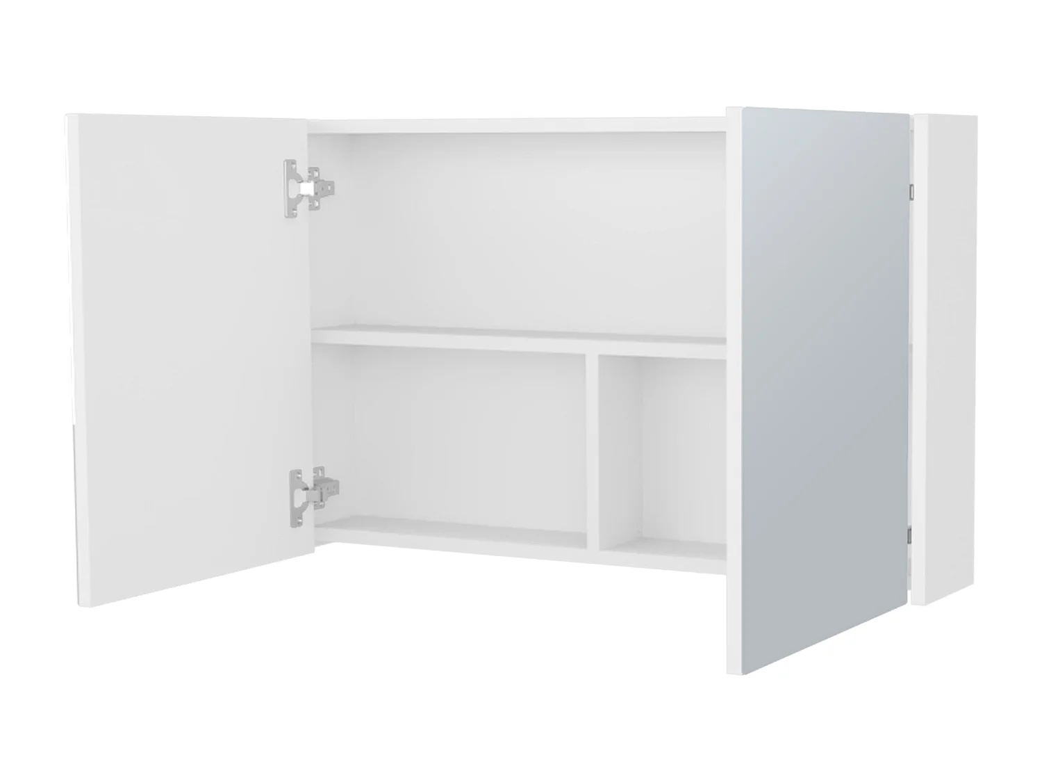 McNary botiquín de baño con espejos integrados y dos puertas