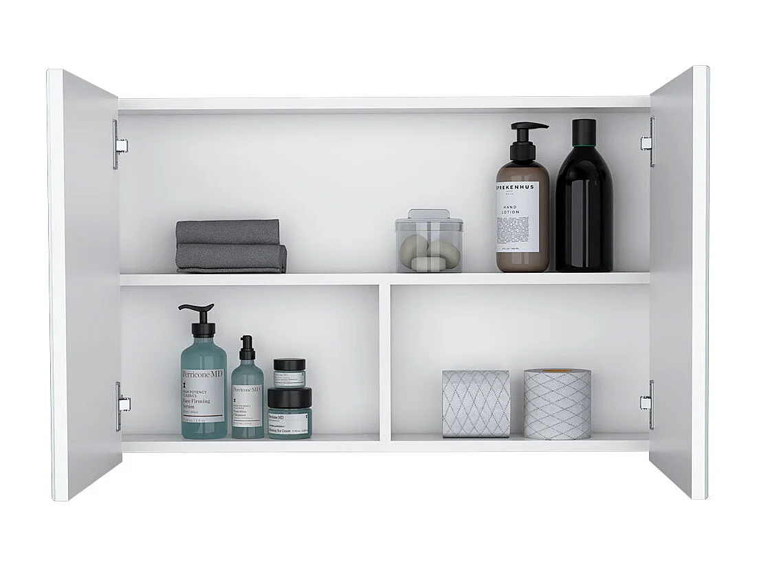 McNary botiquín de baño con espejos integrados y dos puertas