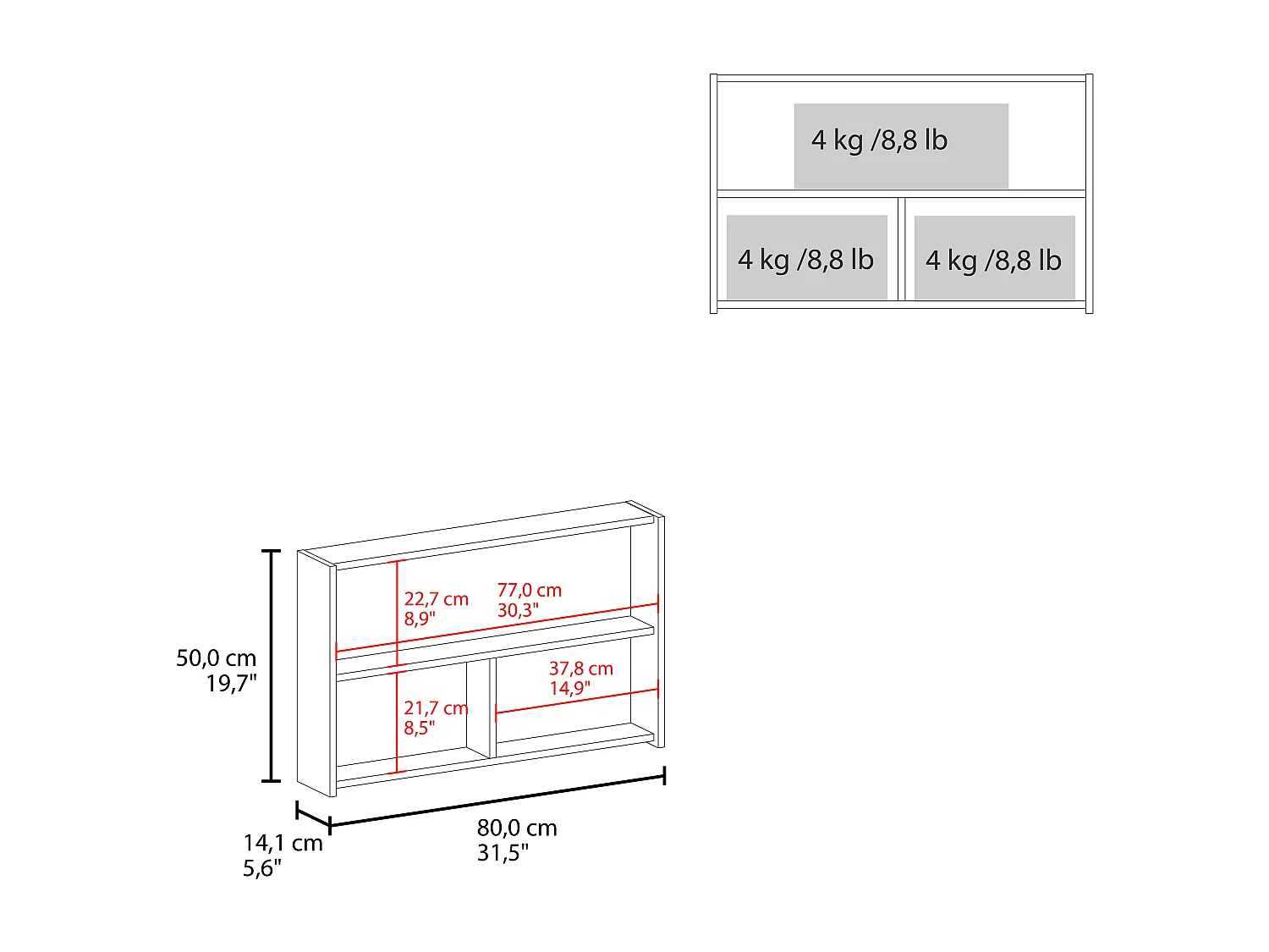 McNary botiquín de baño con espejos integrados y dos puertas