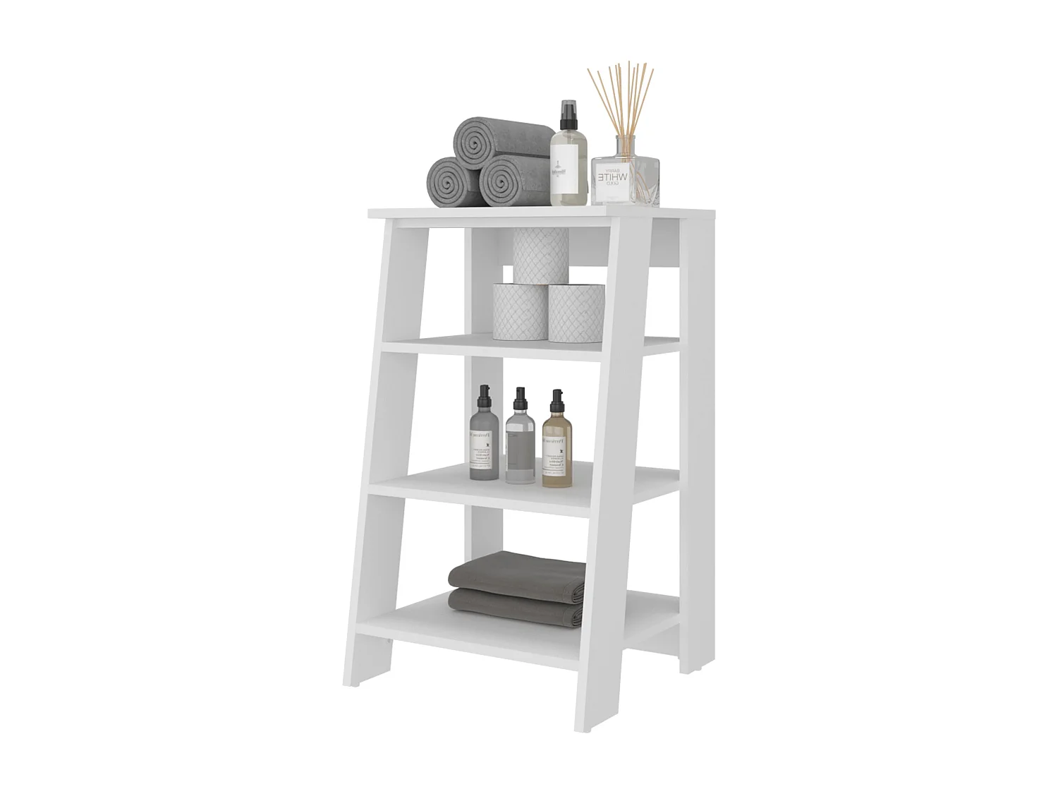 McNeal estantería de baño de pie con almacenamiento abierto