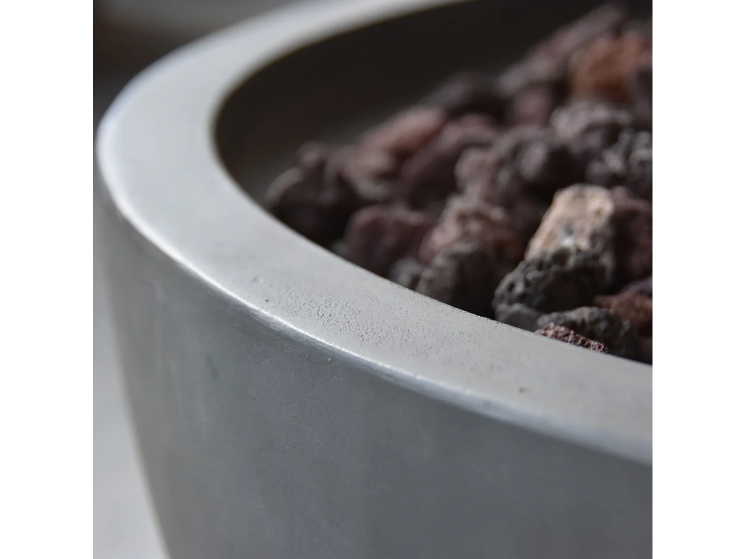 Table braséro à gaz Nantucket en béton fibré - 67x67x35 cm