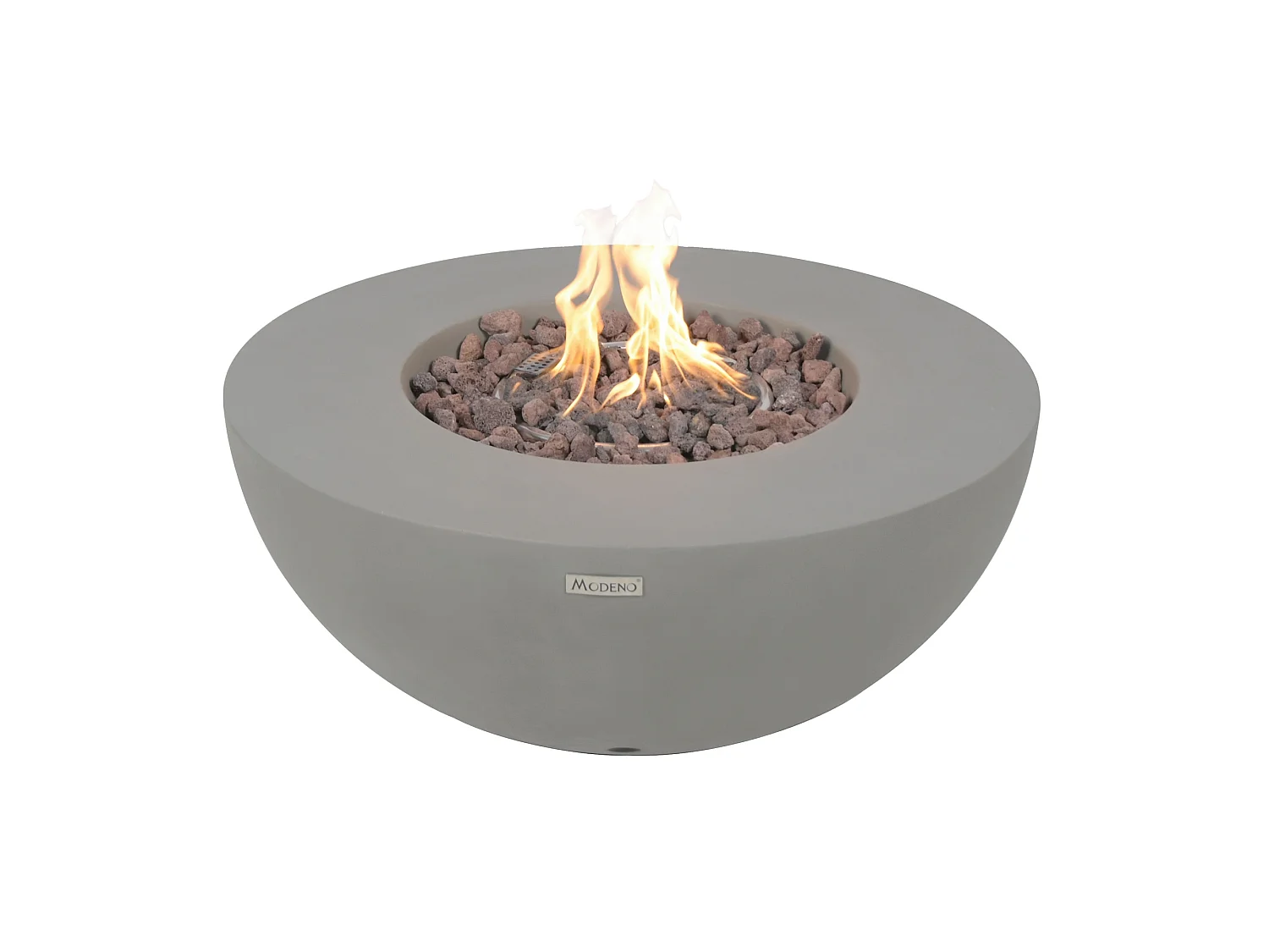 Table braséro à gaz Roca en béton fibré - 87x87x37 cm