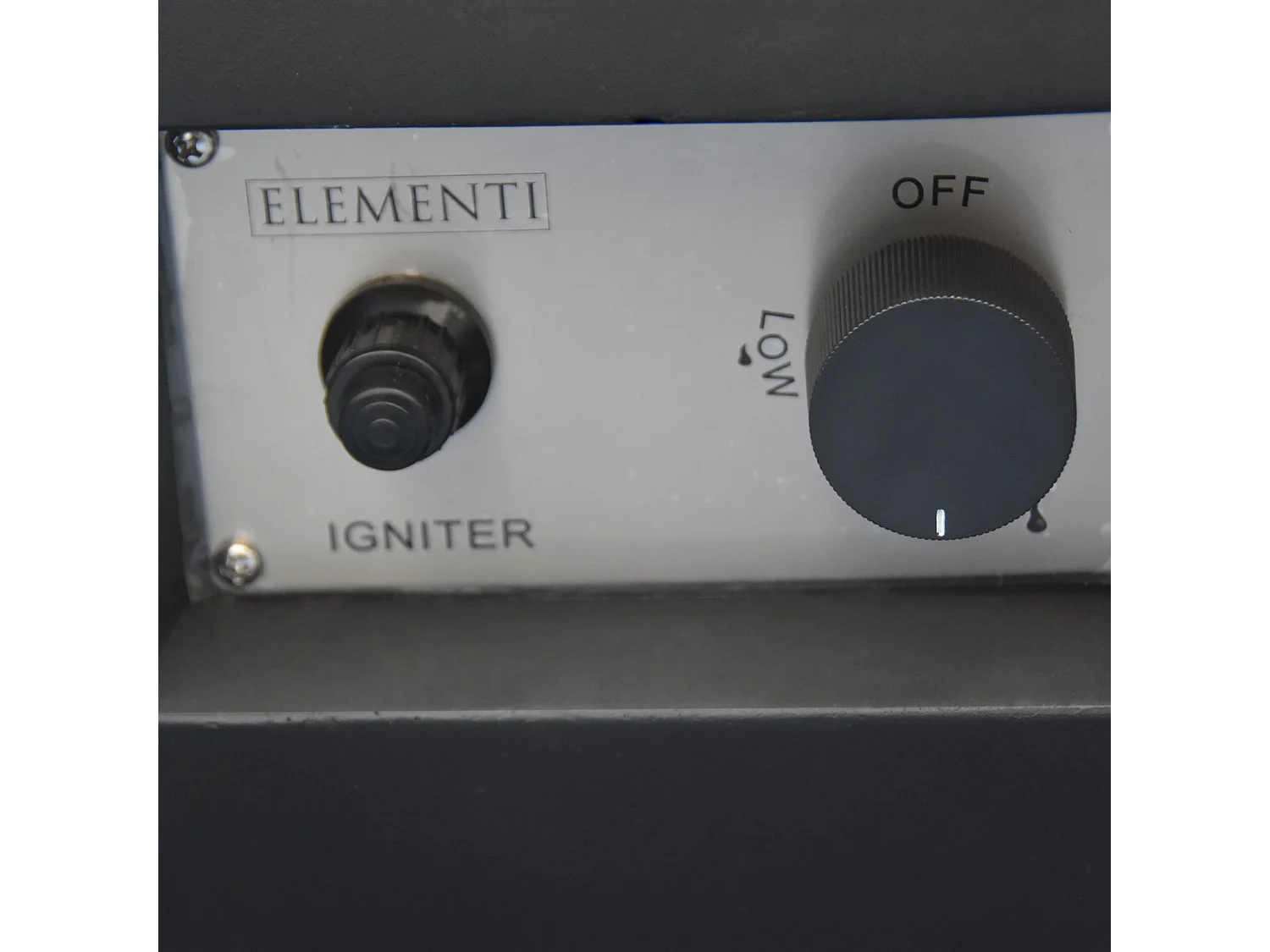 Ensemble braséro à gaz Aurora 4 pcs - béton fibré, avec pare-vent et caches