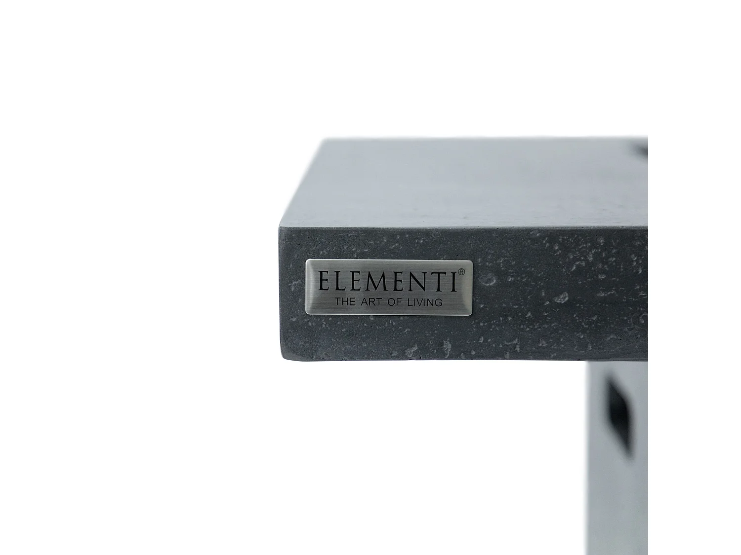 Mange-debout braséro à gaz MONTREALI en béton fibré - 56x56x106 cm