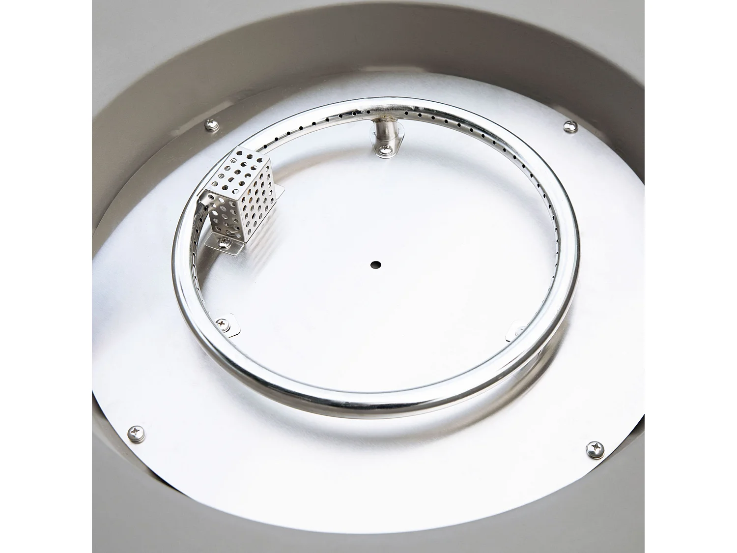 Table braséro à gaz Tramore en béton fibré - 87x87x36 cm