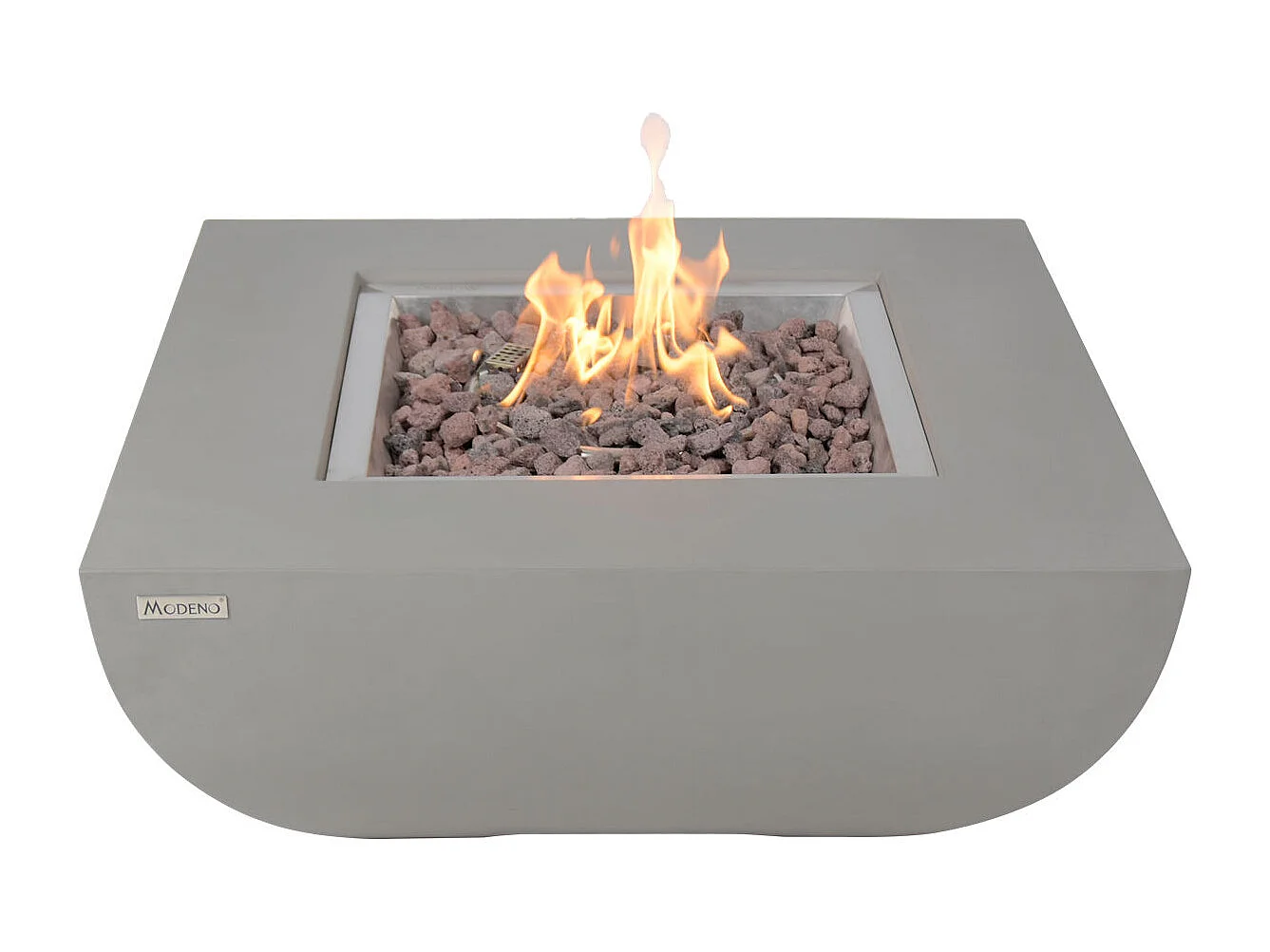 Table braséro à gaz Westport en béton fibré - 87x87x36 cm