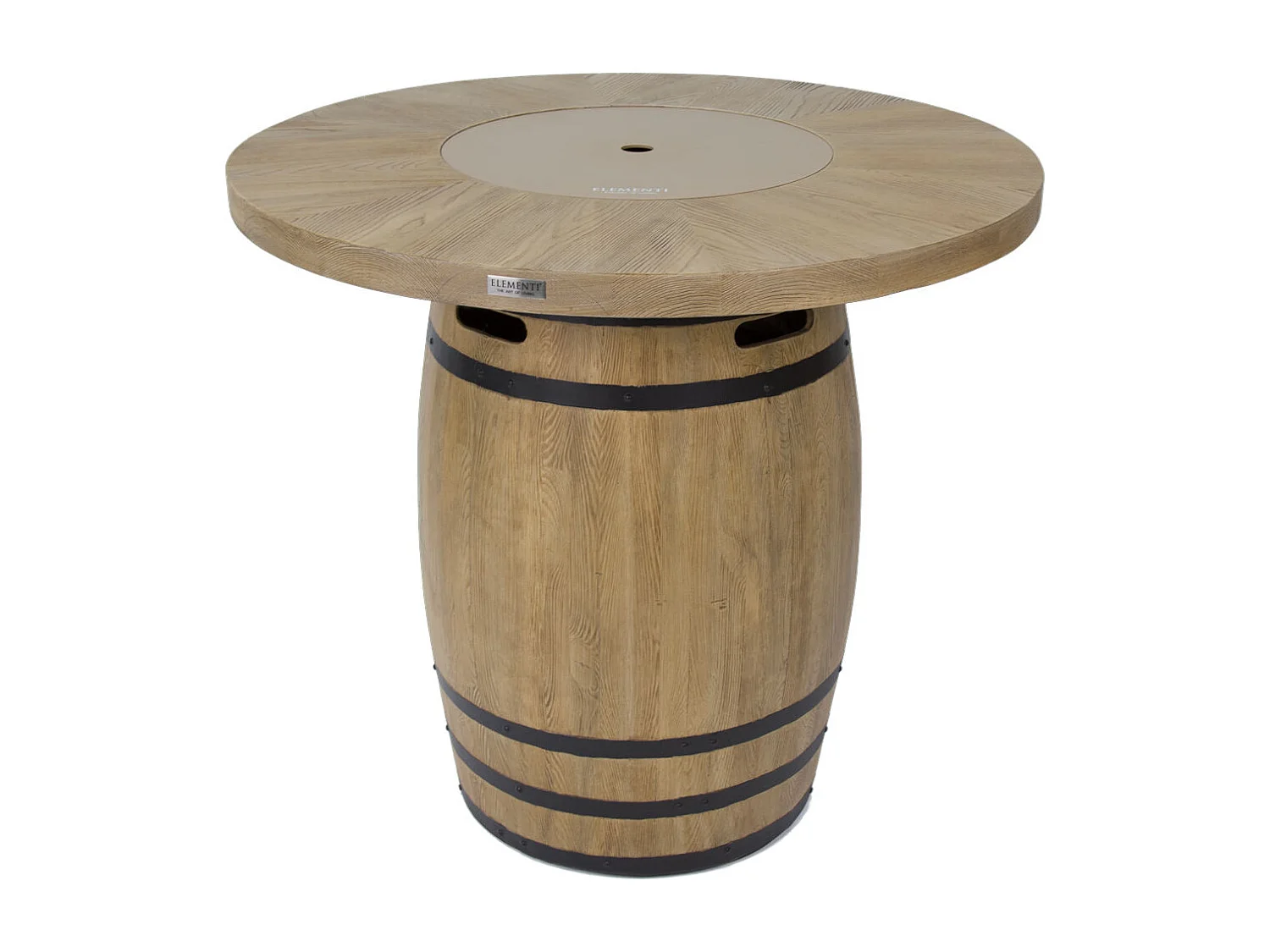 Ensemble mange-debout braséro LAFITE 2 pcs - avec pare-vent en verre