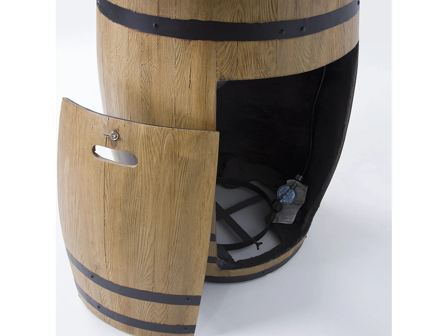 Ensemble mange-debout braséro LAFITE 2 pcs - avec pare-vent en verre