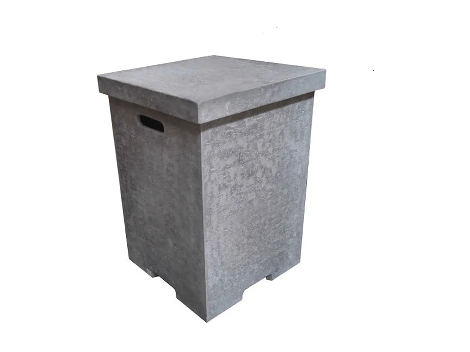 Ensemble braséro à gaz Metropolis 4 pcs - béton fibré, avec pare-vent et caches