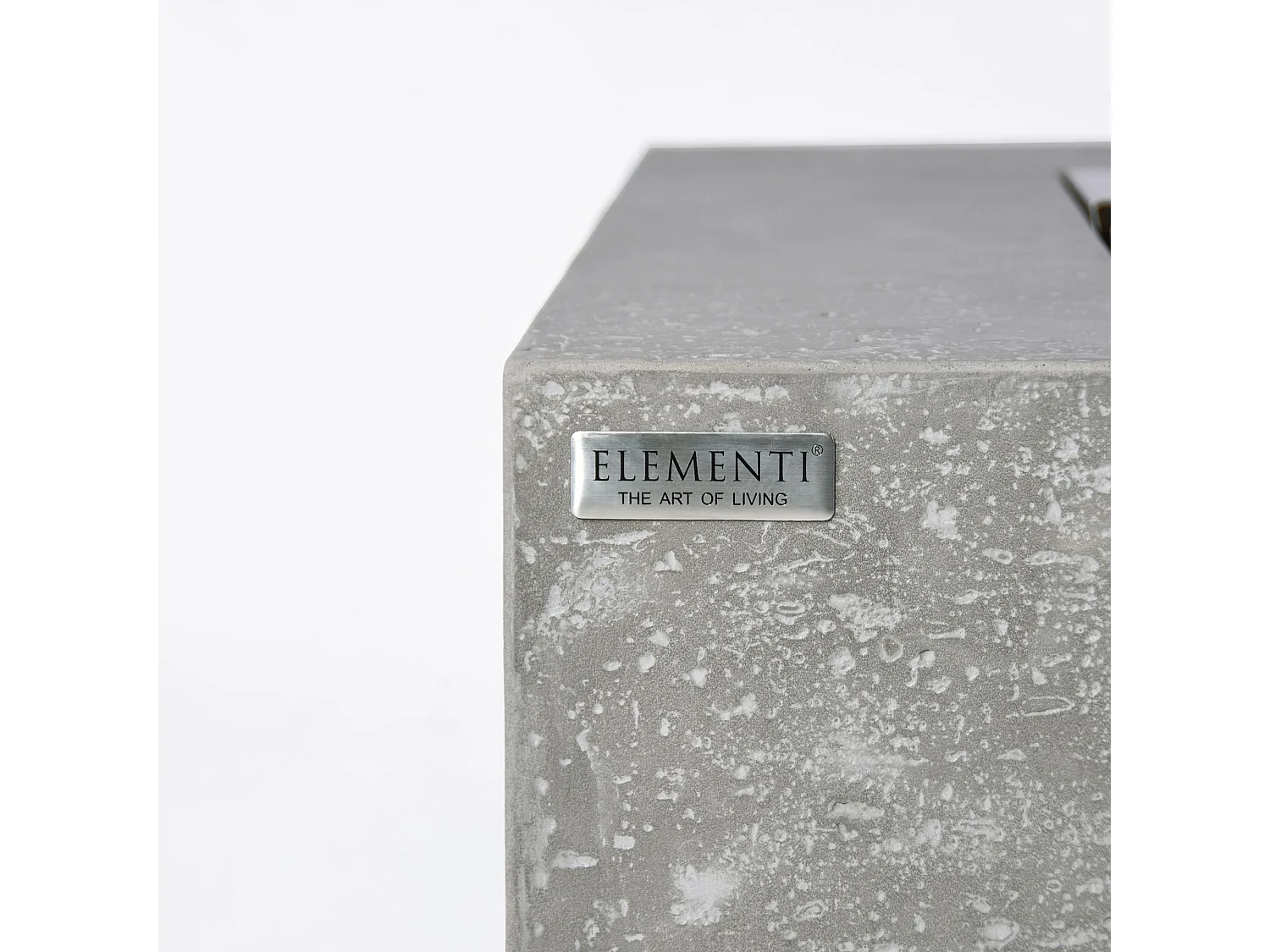 Table braséro à gaz Manhattan en béton fibré - 91x91x40 cm