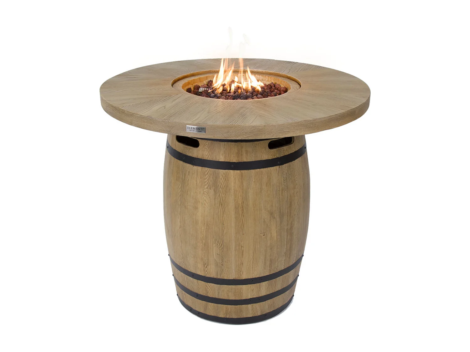 Mange-debout braséro à gaz LAFITE en béton - 122x122x110 cm