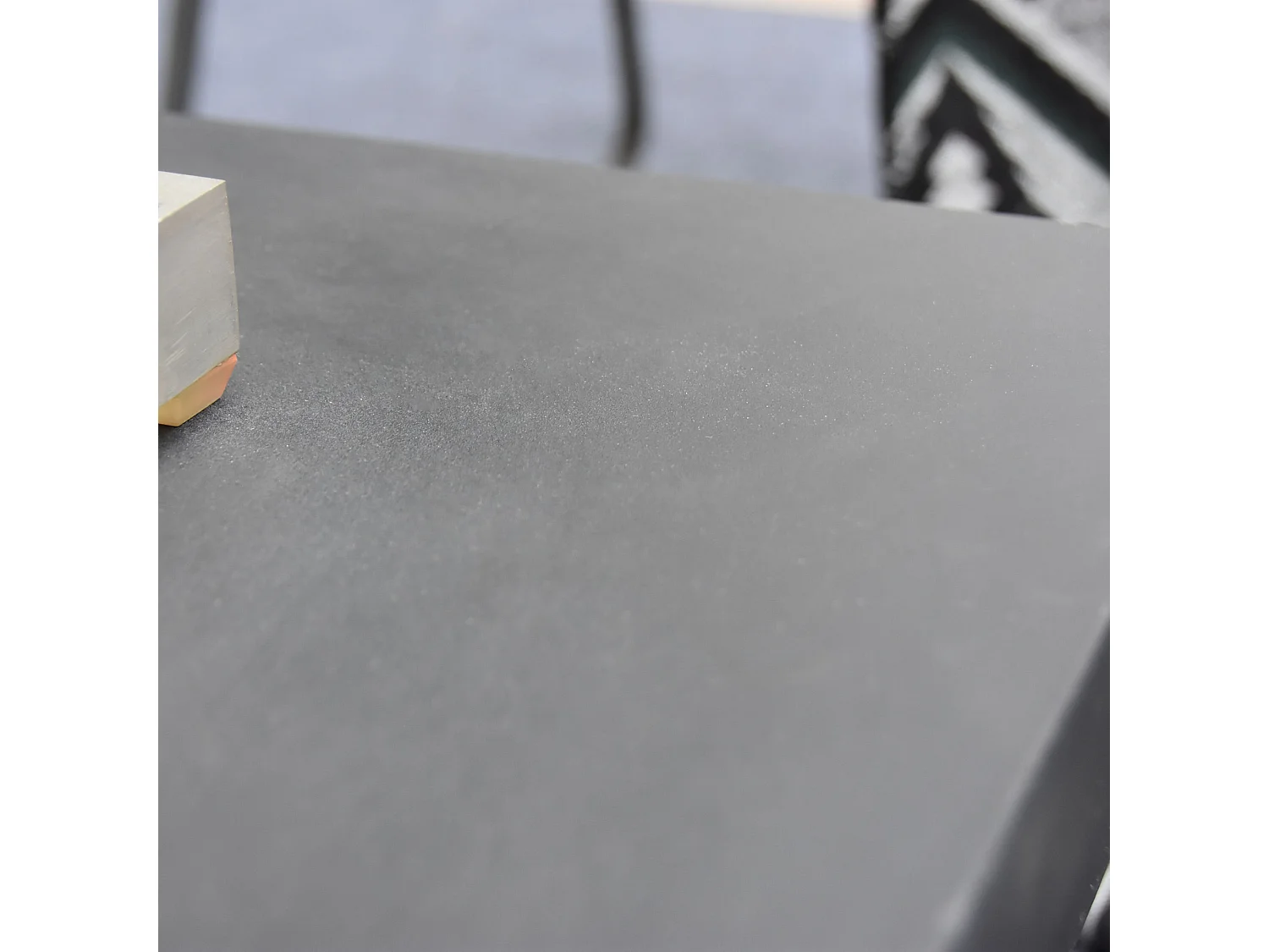 Table braséro à gaz Aurora en béton fibré - 87x87x36 cm