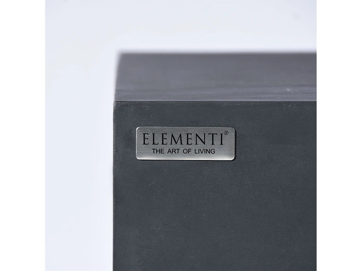 Ensemble braséro à gaz Granville 4 pcs - béton fibré, avec pare-vent et caches