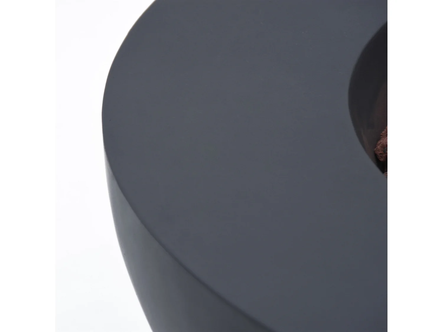 Ensemble braséro à gaz LUNAR BOWL 4 pcs - béton fibré, avec pare-vent et caches