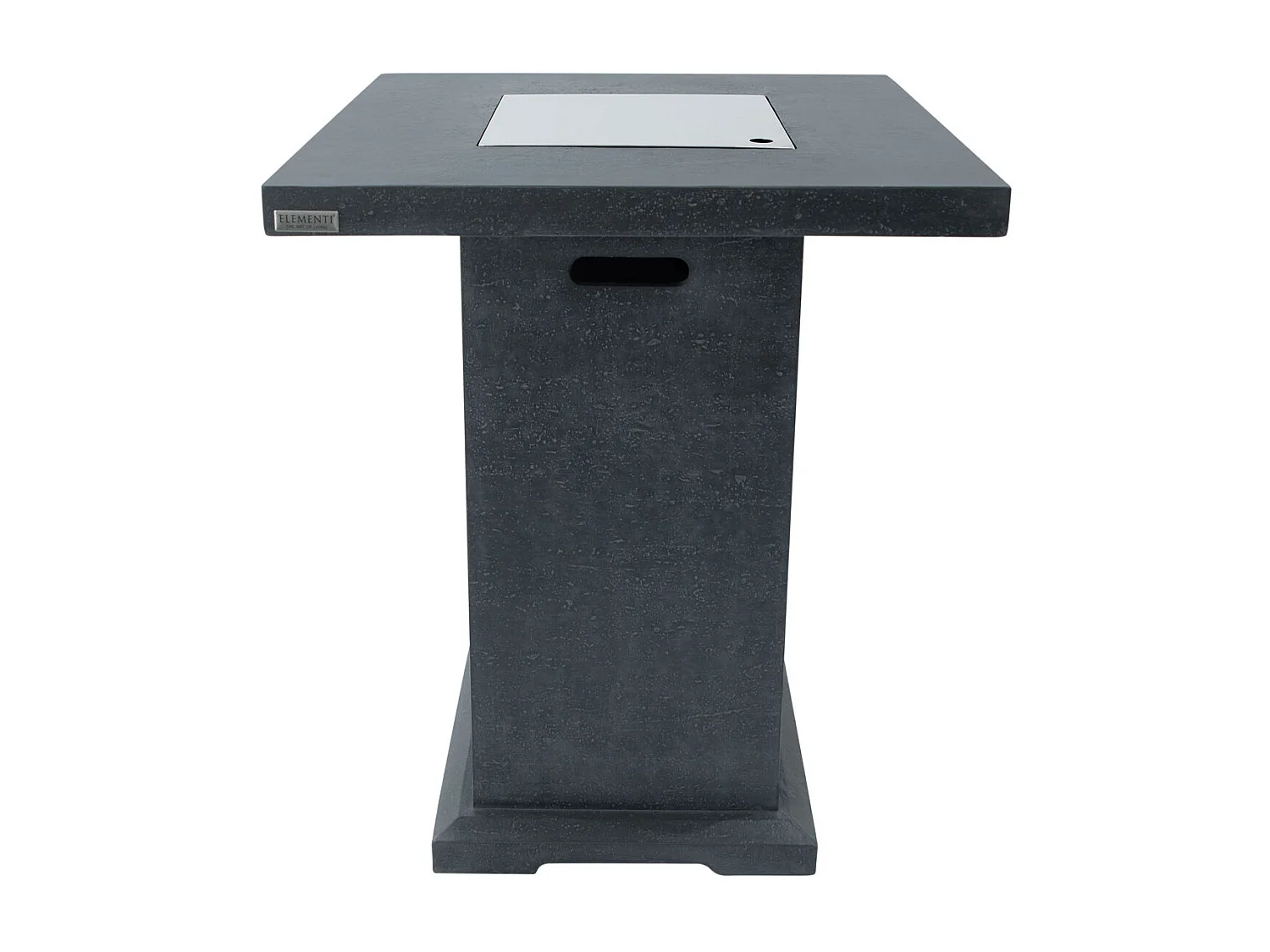 Ensemble mange-debout braséro MONTREALI 2 pcs - avec pare-vent en verre