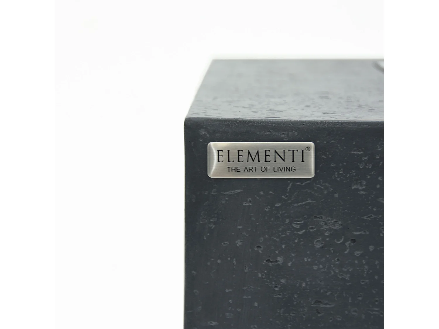 Table braséro à gaz Manhattan en béton fibré - 91x91x40 cm