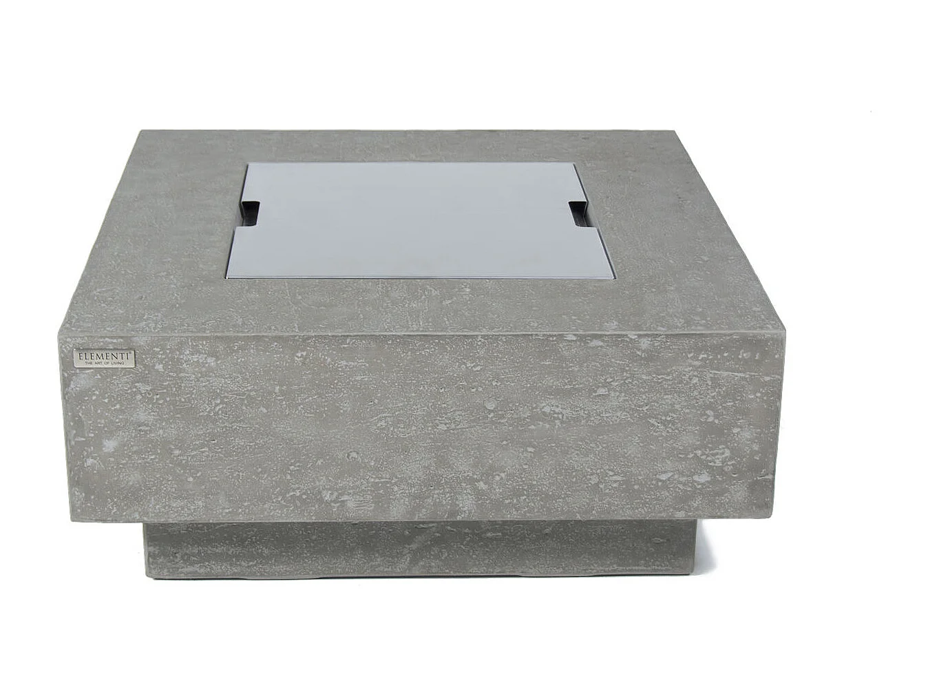 Ensemble braséro à gaz Manhattan 4 pcs - béton fibré, avec pare-vent et caches