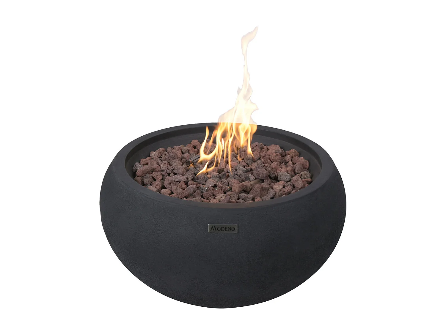 Table braséro à gaz York en béton fibré - 68x68x36 cm