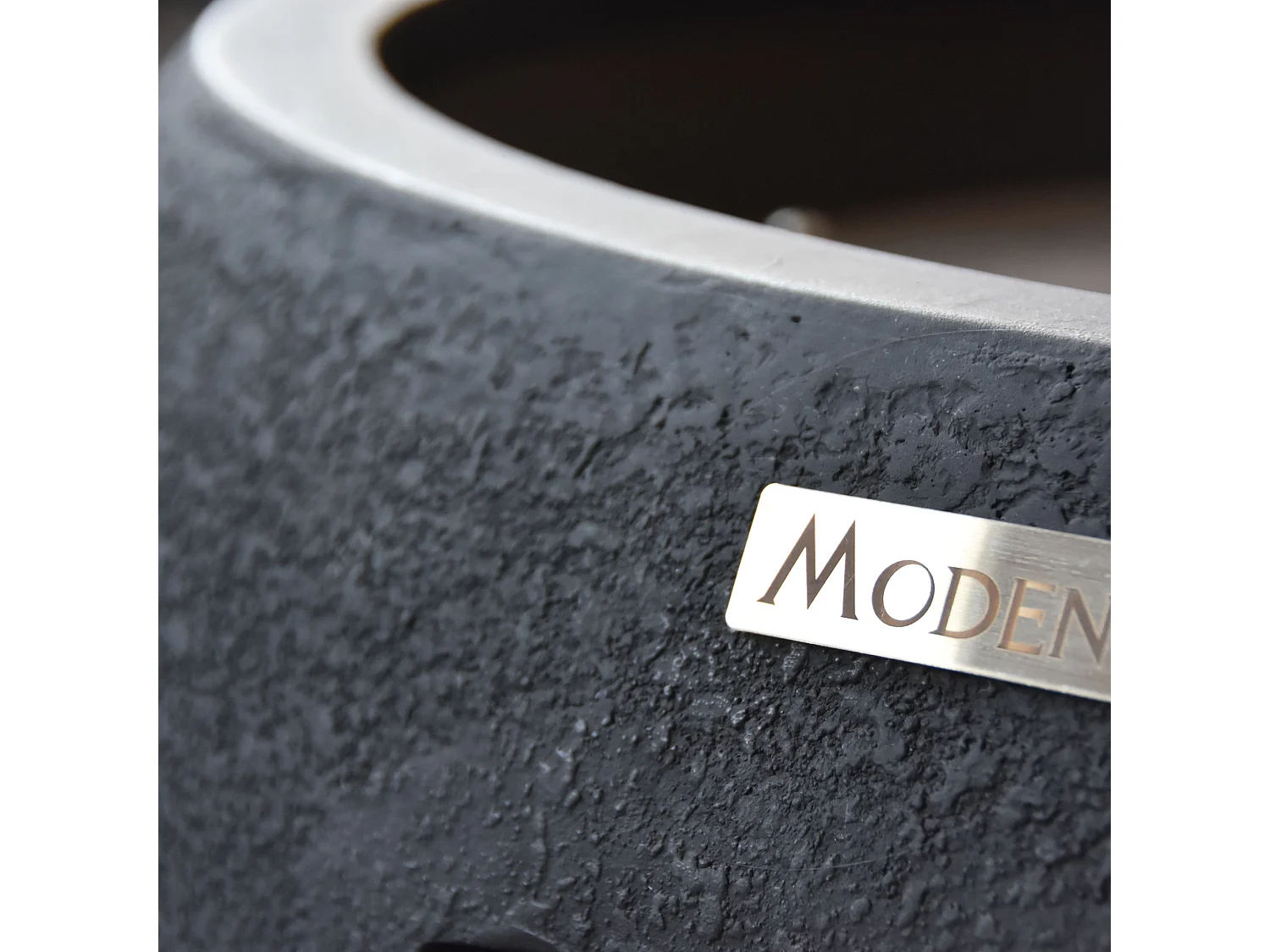 Table braséro à gaz York en béton fibré - 68x68x36 cm