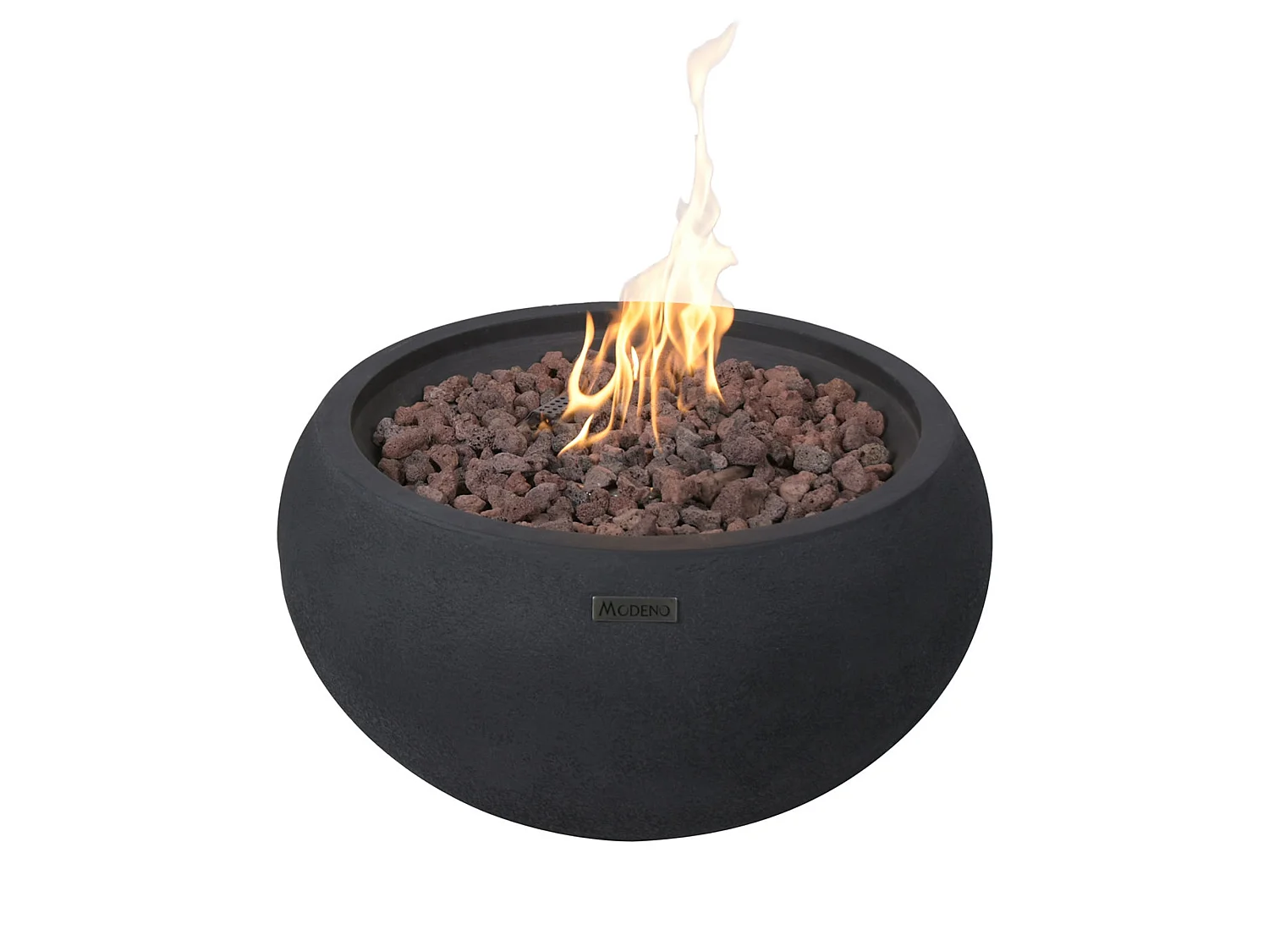Table braséro à gaz York en béton fibré - 68x68x36 cm
