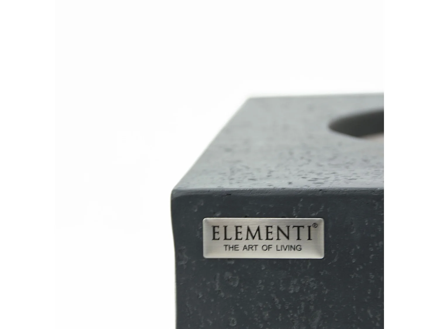 Table braséro à gaz Metropolis en béton fibré - 142x81x35 cm