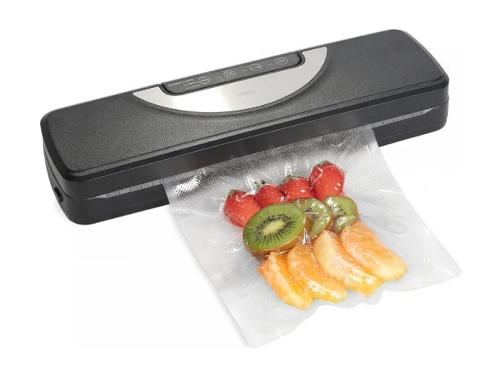 Máquina de envasado al vacío Livoo DOM504 110W con 3 modos alimentarios, cortador integrado y rollo de 28cm x 3m