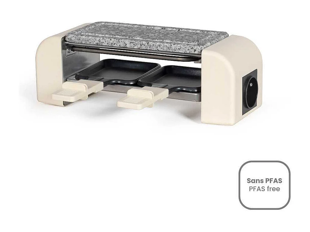 Appareil a raclette connectable - LIVOO - DOC310C - 2 personnes - 450 W - Thermostat automatique