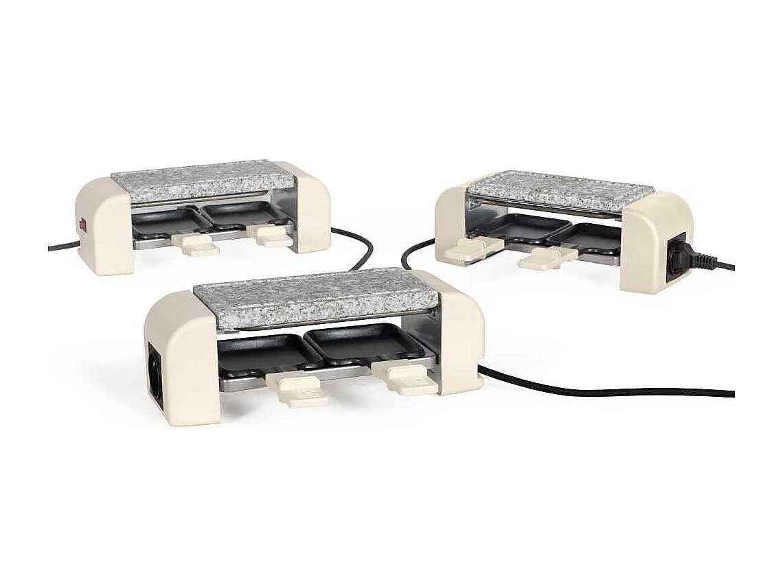 Appareil a raclette connectable - LIVOO - DOC310C - 2 personnes - 450 W - Thermostat automatique