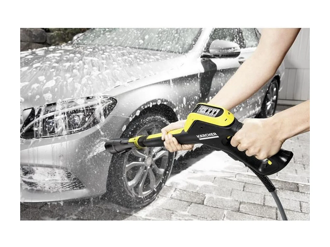 Kärcher K 4 Power Control Flex Nettoyeur haute pression Droit Electrique 420 l/h Noir, Jaune