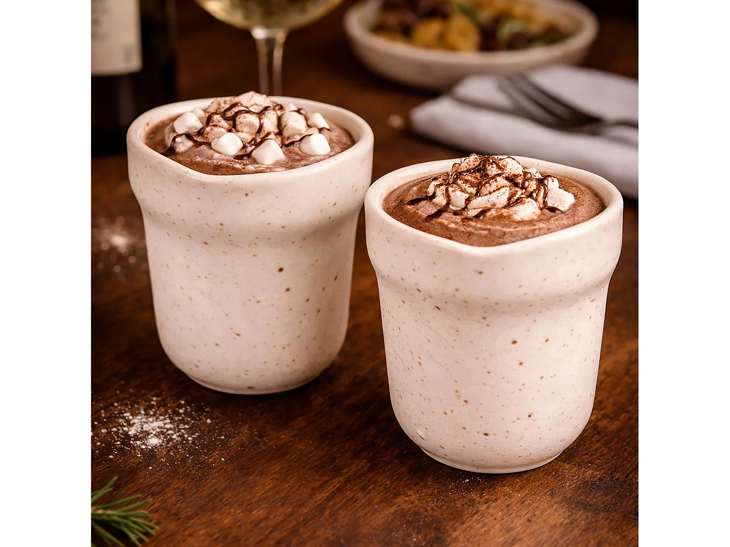 Ogo Living - Lot 6 Mug Ora 32cl En Porcelaine Beige