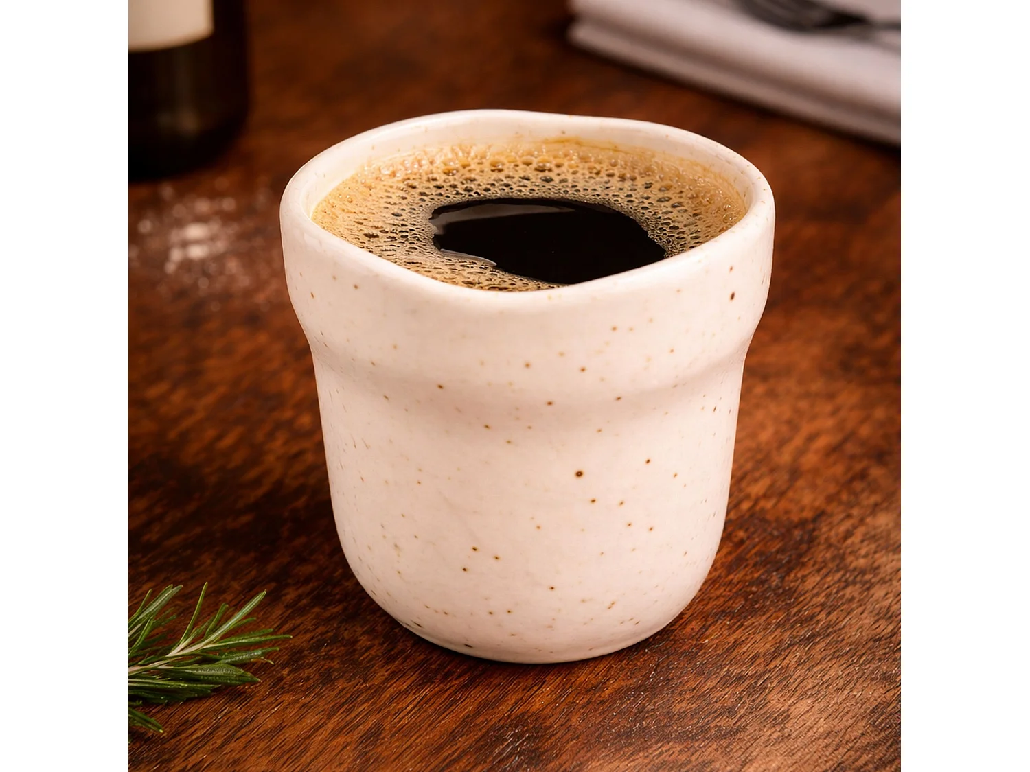 Ogo Living - Lot 6 Tasses Ora 16cl En Porcelaine Beige