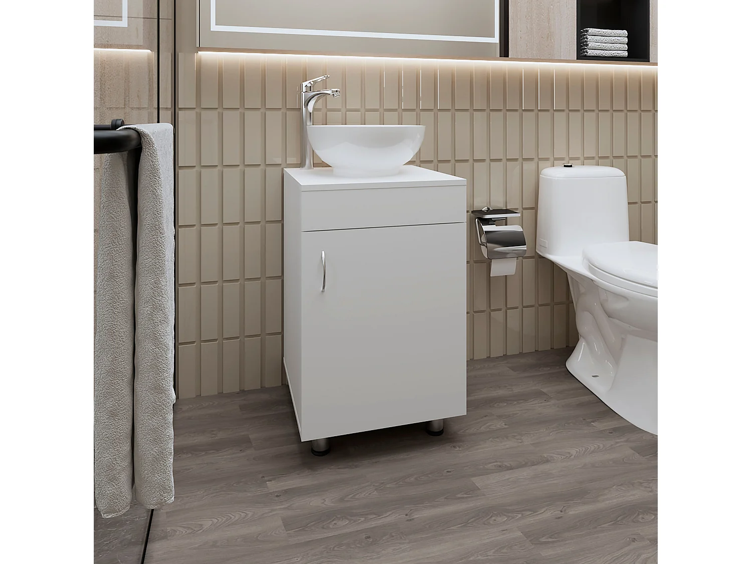 Loli mueble de baño con lavamanos integrado