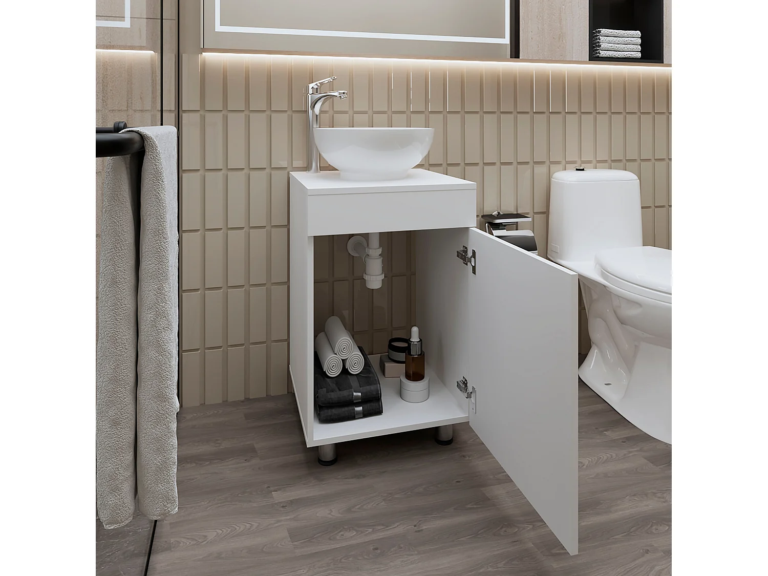 Loli mueble de baño con lavamanos integrado