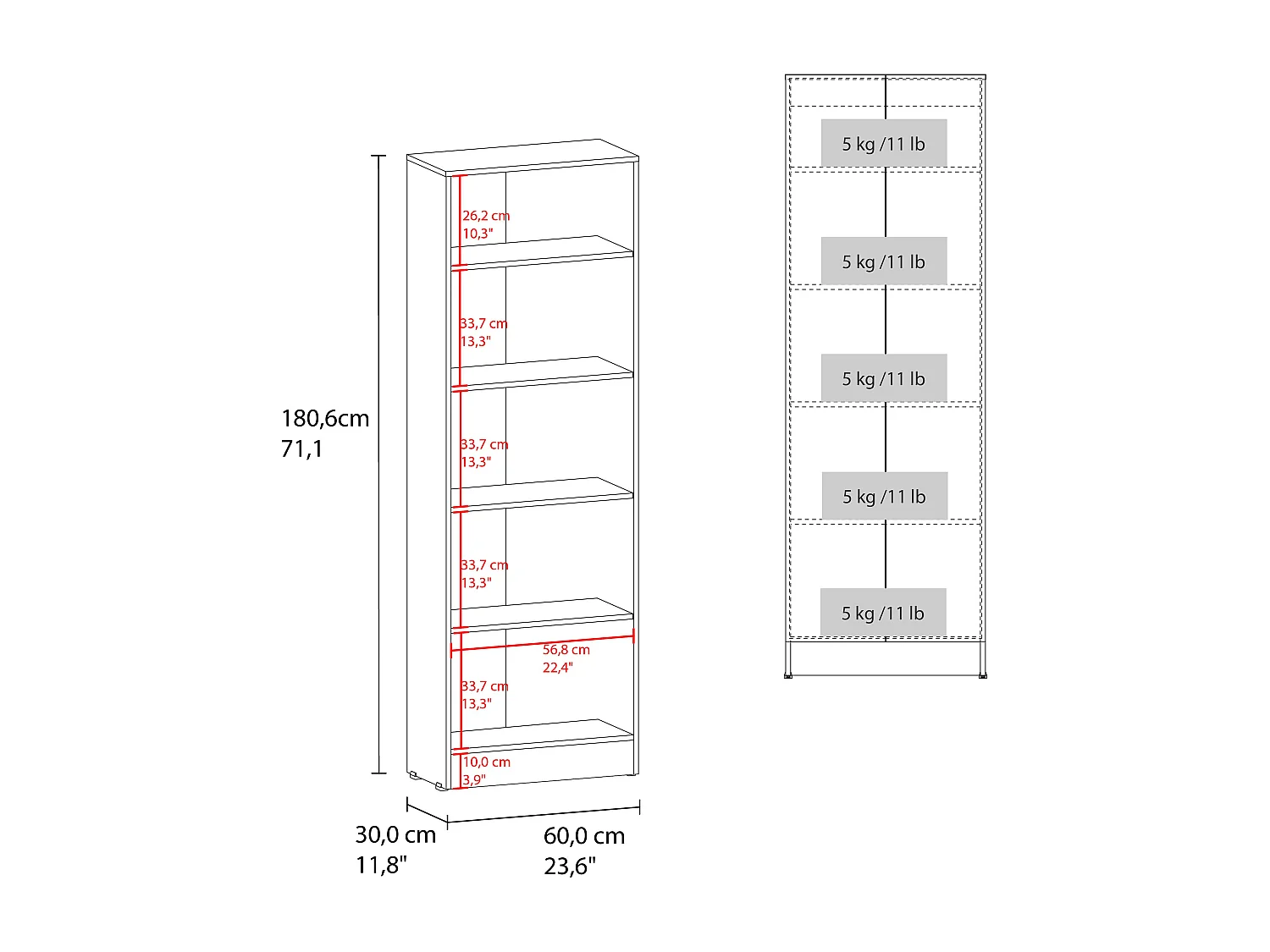 Garde-manger multirangement avec 2 portes et étagères