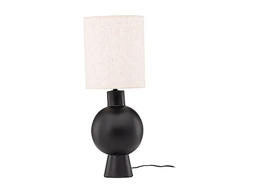 Mysterna éclairage lampe de table 21x21x55cm noir.