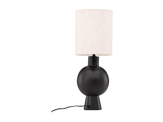 Mysterna éclairage lampe de table 21x21x55cm noir.