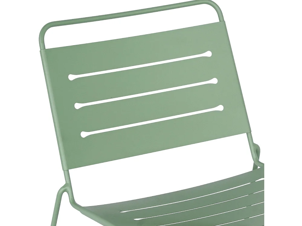 Solena - Salon de jardin 2 personnes en métal - Vert