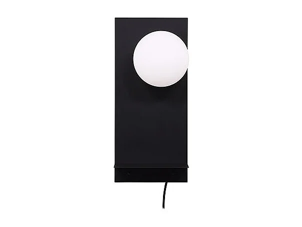 Lampada da parete Troyes Lighting 20x17x45cm nera.