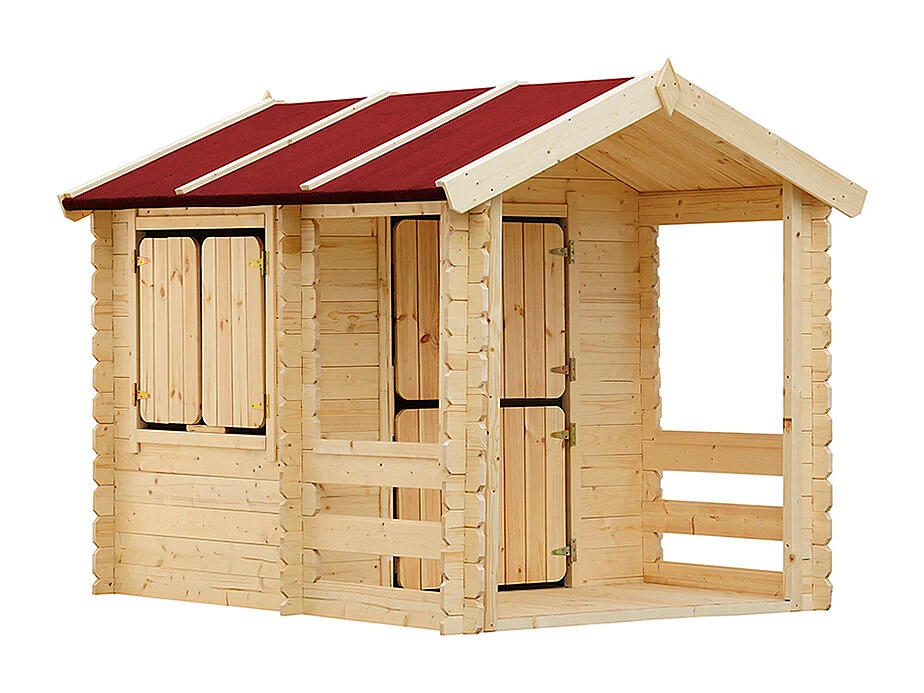 Kinderspielhaus aus holz - B146xL181xH145 cm / 1.1m² - M501