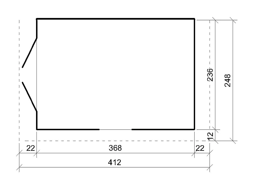 Gartenhaus premium qualität - 8.68 m² / H231x248x412 cm - M939-TERRA BROWN