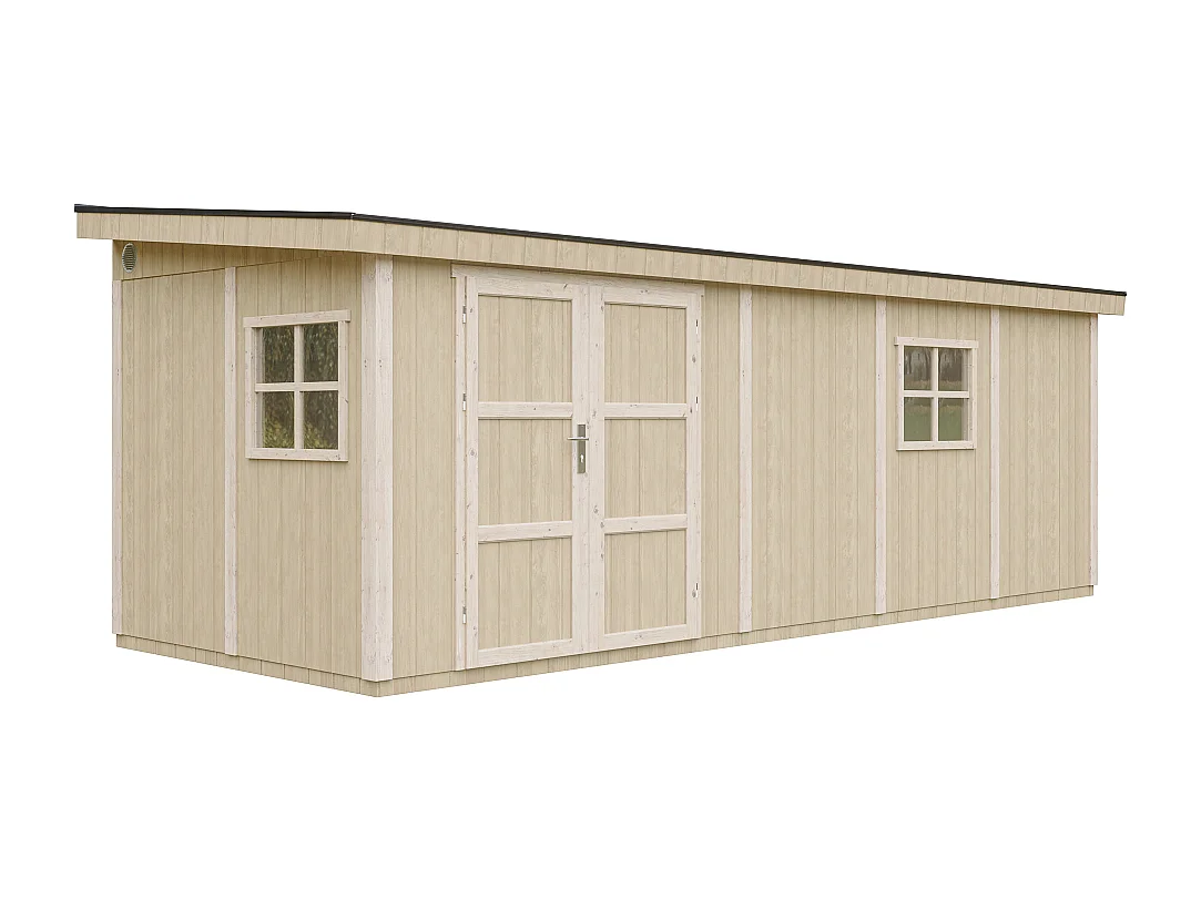 Casetta da giardino di qualità premium - 14.30 m² / H231x248x648 cm - M941