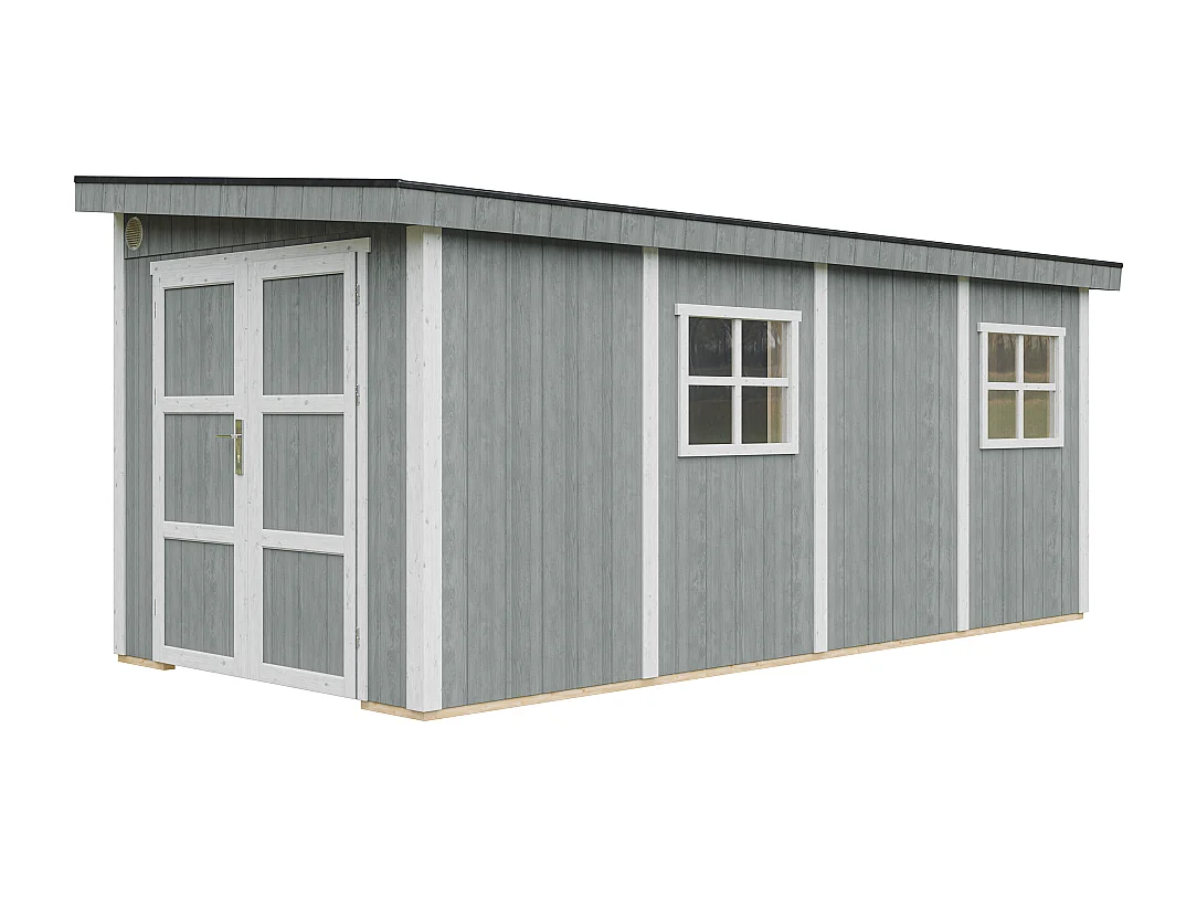 Tuinhuis premium kwaliteit zonder vloer en zijwand - 11.47 m² / H231x248x530 cm - M940B-CAVERN STEEL