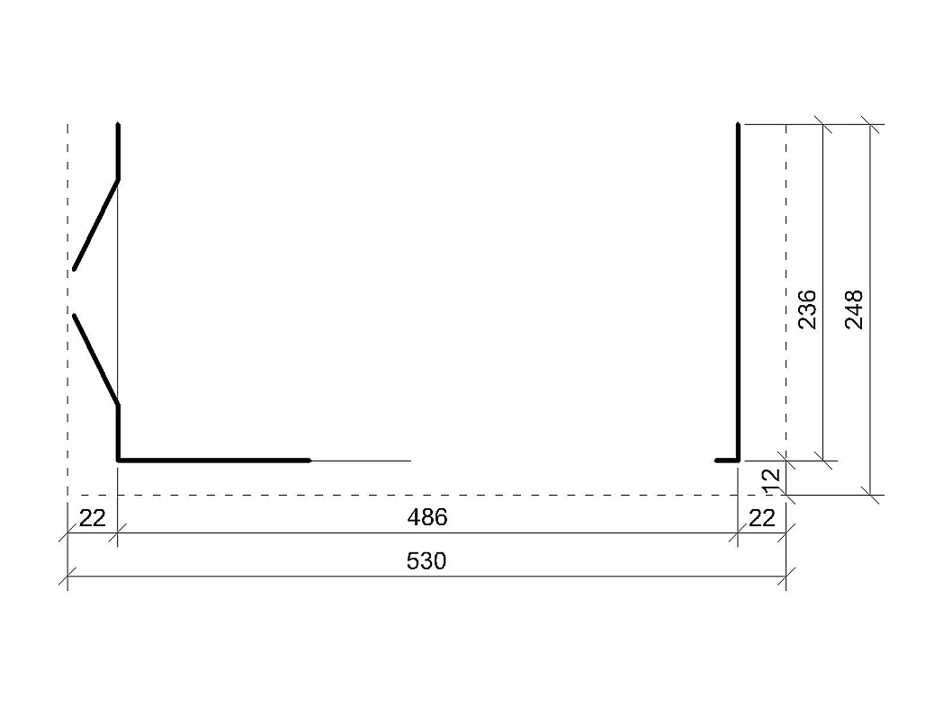 Tuinhuis premium kwaliteit zonder vloer en zijwand - 11.47 m² / H231x248x530 cm - M940B-TERRA BROWN