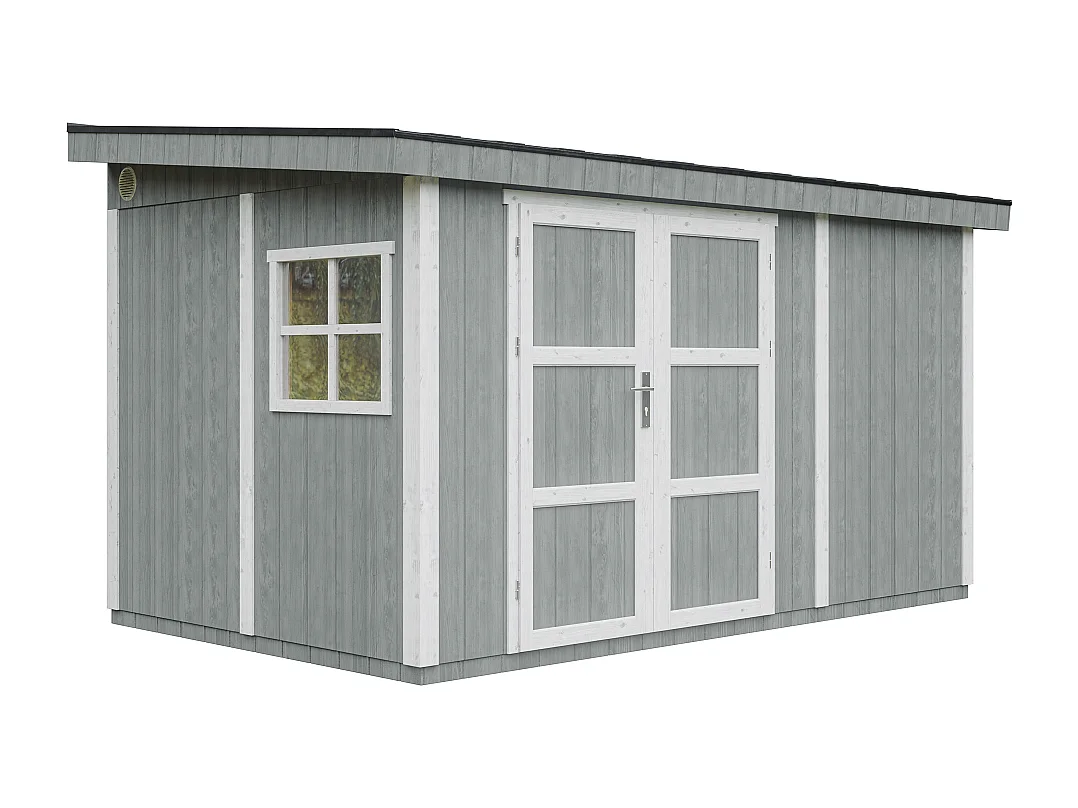 Gartenhaus premium qualität - 8.68 m² / H231x248x412 cm - M939-CAVERN STEEL