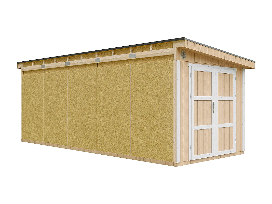 Casetta da giardino di qualità premium - 14.30 m² / H231x248x648 cm - M941-HARVEST HONEY