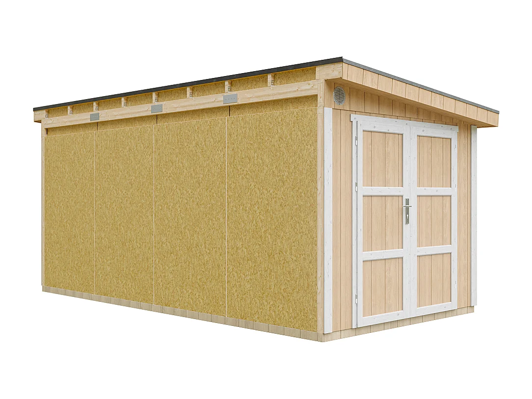 Casetta da giardino di qualità premium - 11.47 m² / H231x248x530 cm - M940-HARVEST HONEY